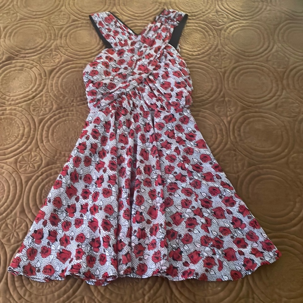 THE KOOPLES ROSE PRINT DRESS